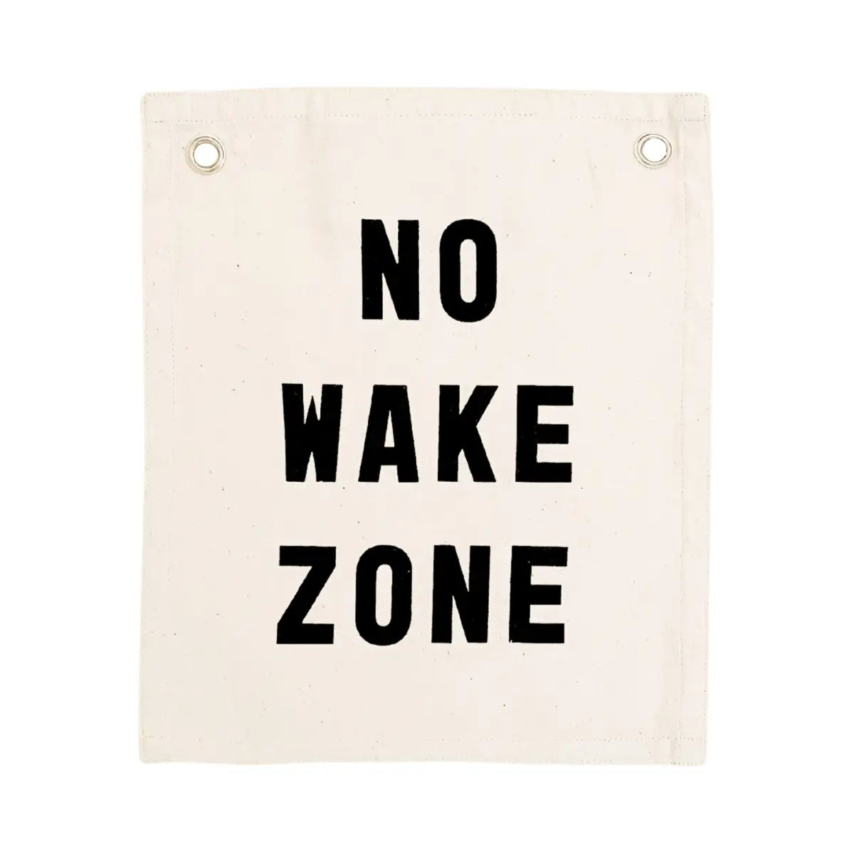 No Wake Zone Canvas Banner