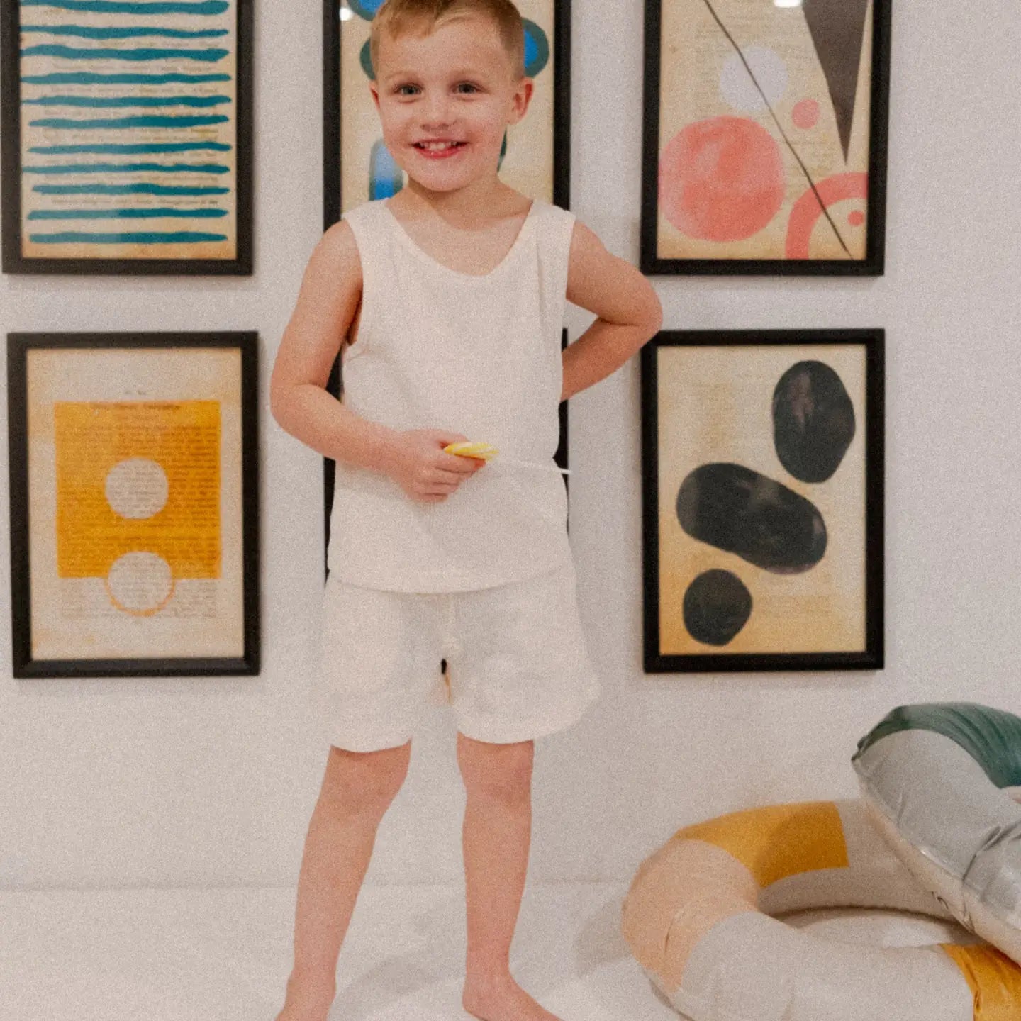 Madden Tank Set in Cream