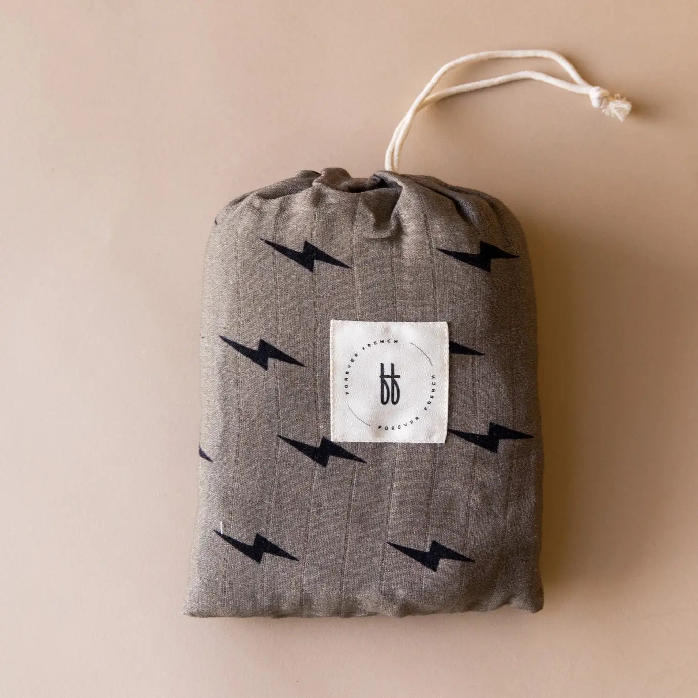 Muslin Crib Sheet | Lightning Bolt