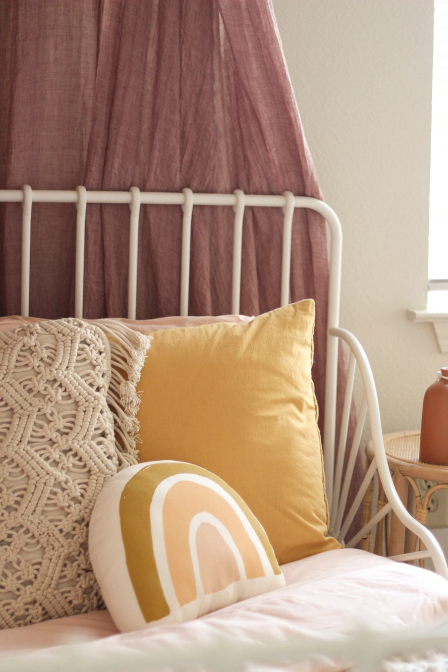 Mod Rainbow Canvas Pillow
