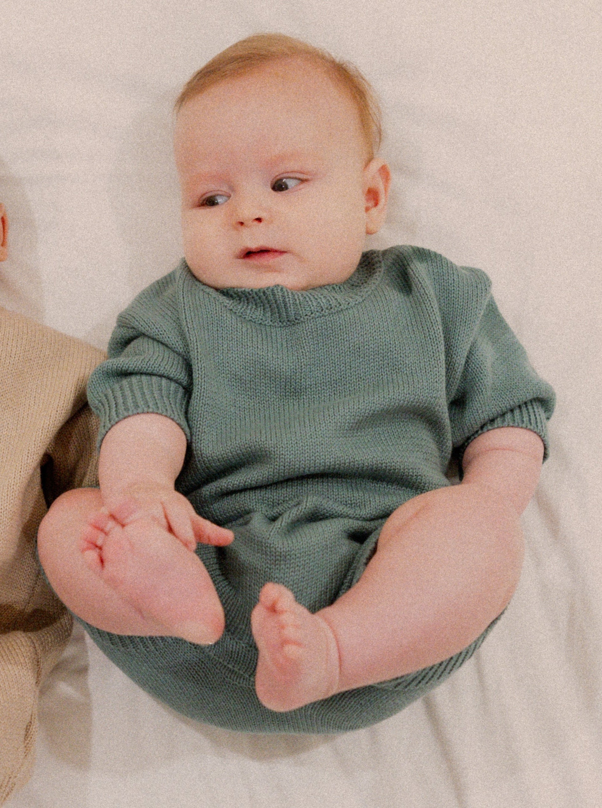 Beck Knit Romper in Teal