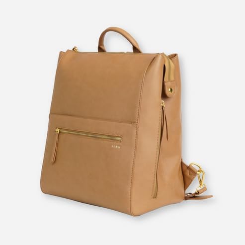 The Square Diaper Bag - Premium Matte Faux Leather Backpack