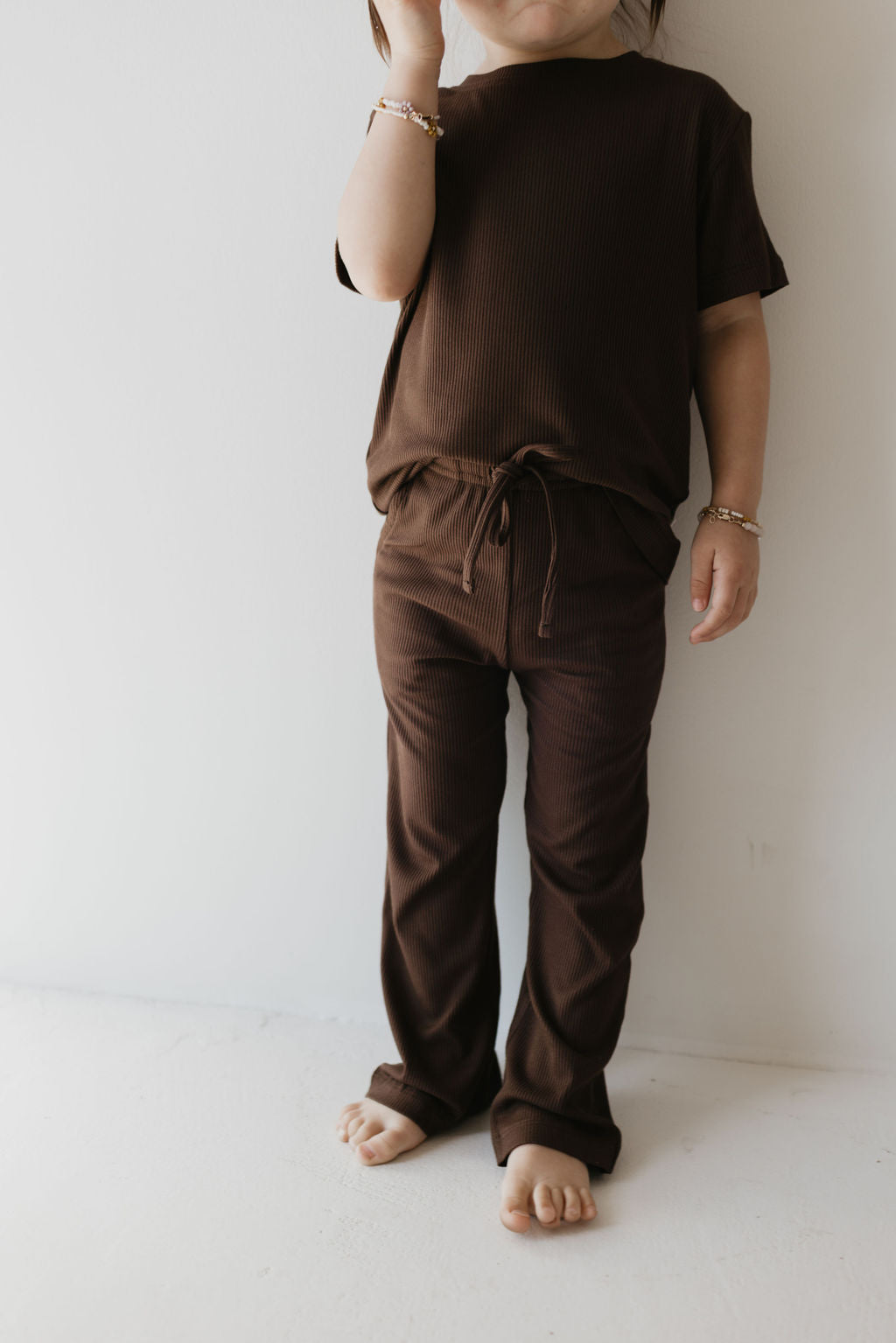 Short Sleeve Bamboo Lounge Set | Coffee Bean