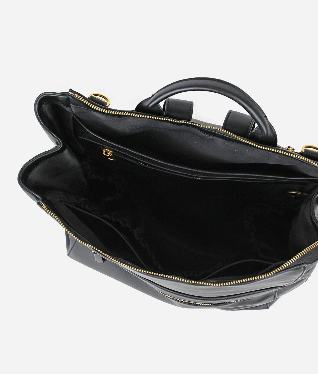 The Square Diaper Bag - Premium Matte Faux Leather Backpack