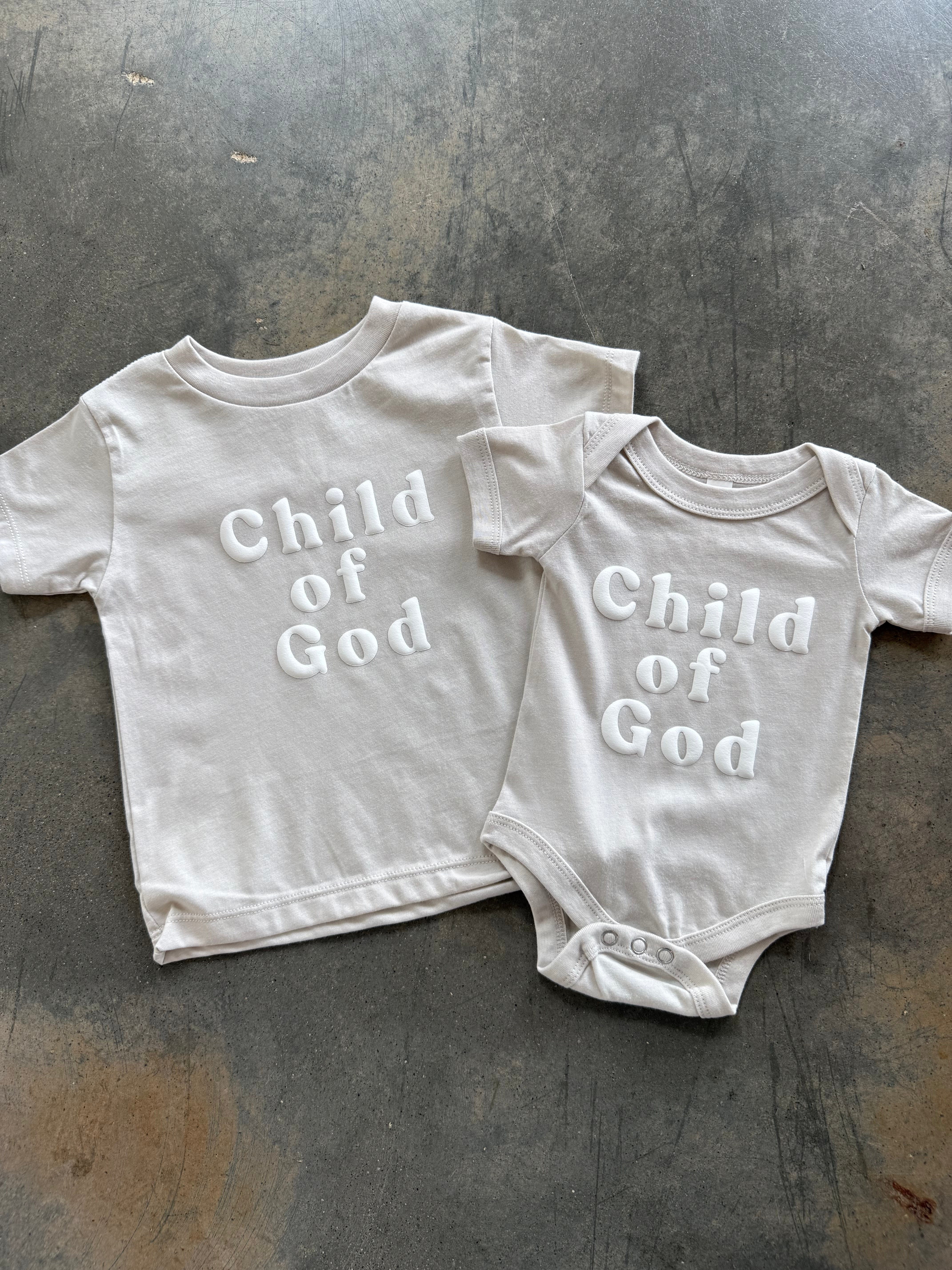 Child of God Onesie - Puff Print