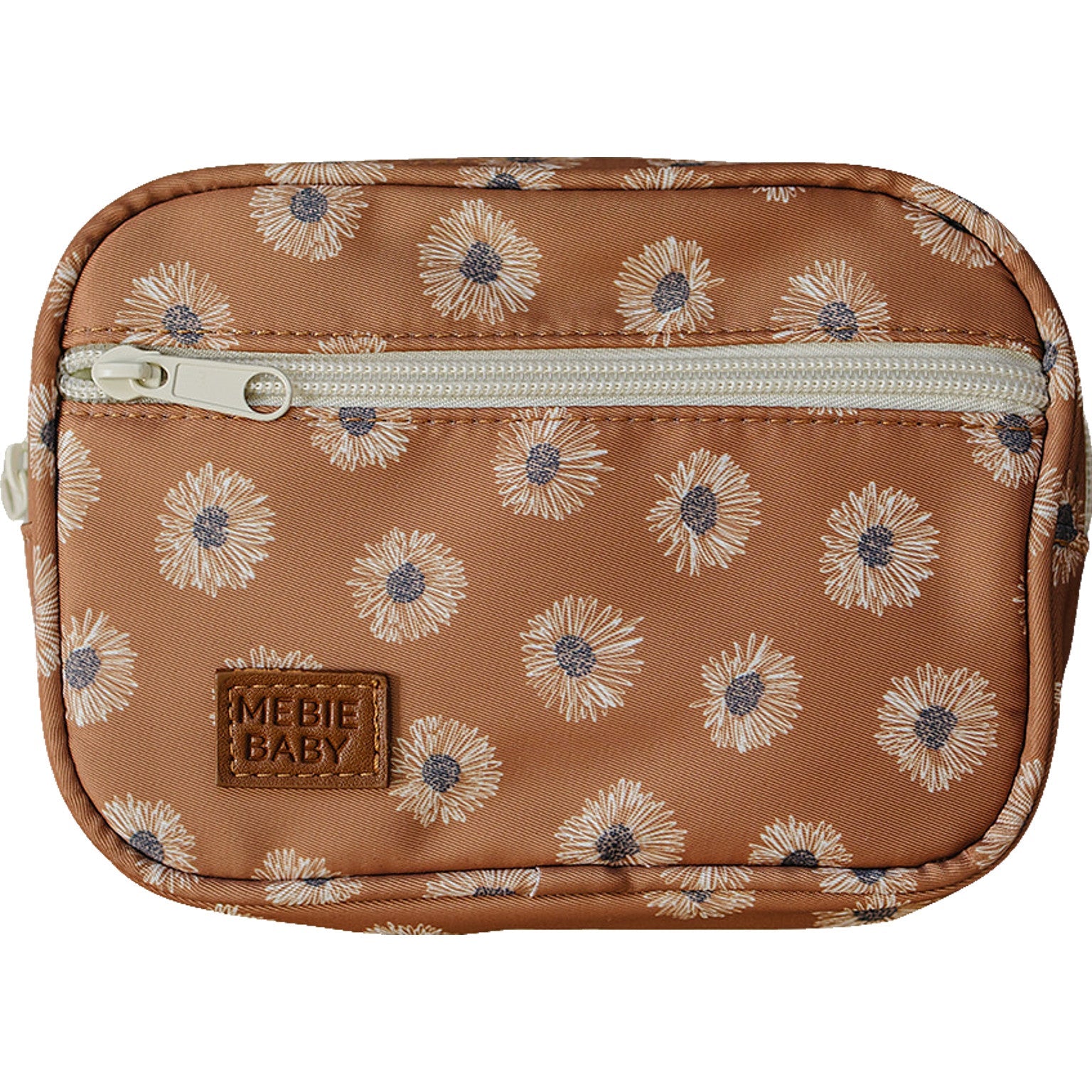 Terracotta sunflower mini fanny pack with zipper closure for kids, perfect for adventures and travel.